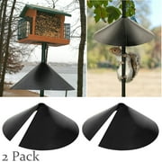 Pack of 2 Wrap Around Squirrel Proof Baffle, Squirrel Baffle for Bird Feeder Pole, Stop Stealing Bird Feed Guard, Protecting Outside Pole Bird Feeders and Bird Houses
