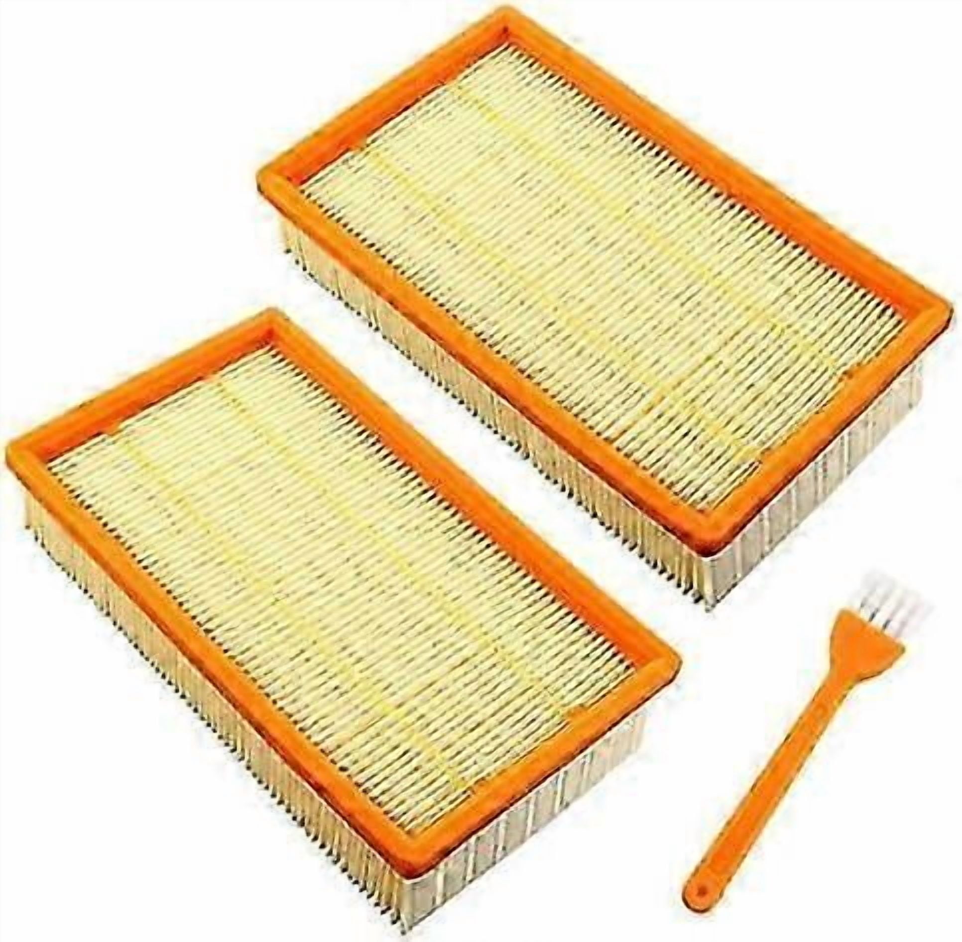 Pack of 2 flat pleated filters for Hilti VC-20, VC 20-U, VC 20-UM, VC-40, VC 40-U, VC 40-UM vacuum cleaners, multifunctional robot vacuum cleaner, rep
