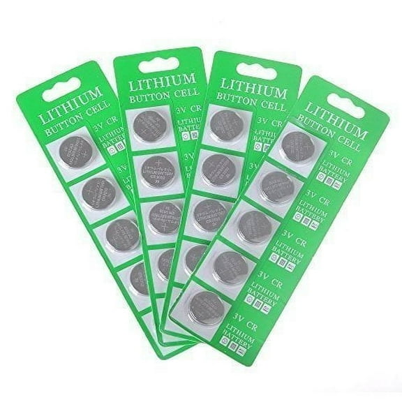 Pack of 20 CR2032 Lithium Button Cell Coin Battery 3V, Specially Made for All Kinds of LED Lights, Copper Wire String Lights, Fairy Lights, LED Candles, ect, Long Lasting Working Span
