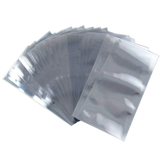 Pack of 200 Static Shielding Bags 12 x 26. Grey Electrostatic Bags 12x26. Open Ended Heat Sealable Bags. Transparent Material. Great for Electronical Sensitive Components.
