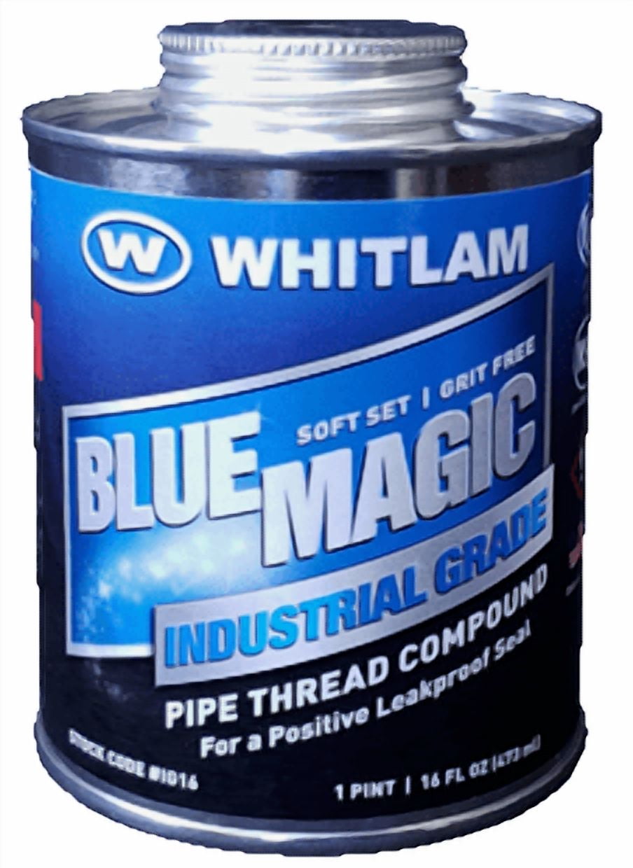 Whitlam BLUE MAGIC Industrial Grade Thread Sealant - 8oz Can - IG8