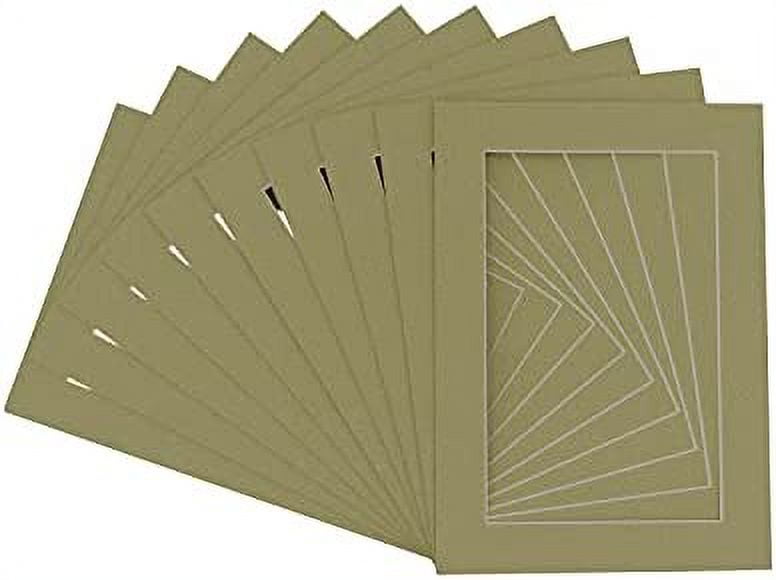 Pack of 25 Acid Free 11x14 Mats Bevel Cut for 9x12 Photos Precut Matboards with Backing Boards