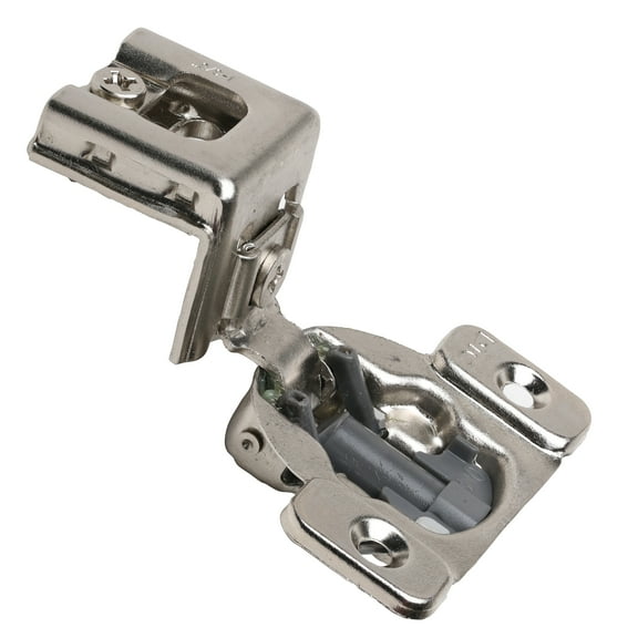 Pack of 25 DTC Pivot Pro 105-Degree Opening Angle 1-3/8" (35mm) Overlay Screw-On 2-Cam, 6 Way Adjustable, Soft-Close Face Frame Cabinet Hinges, Nickel Plated
