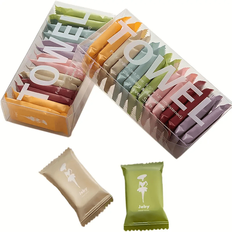 Pack of 28 Compressed Towels,  Soft Face Towels, Portable Extra Large Thickened Compressed Disposable Face Towels, Suitable for Travel, Outdoor Camping, Hiking, Sports Hotels, Compressed Face Towels