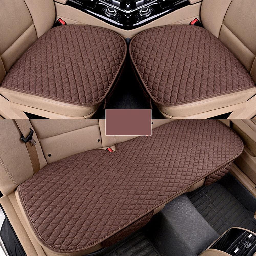 Universal Linen Car Seat Cushion For Winter And Summer Plus Size, Dual Use,  Protects Car Chair Pad From Xselectronics, $8.84