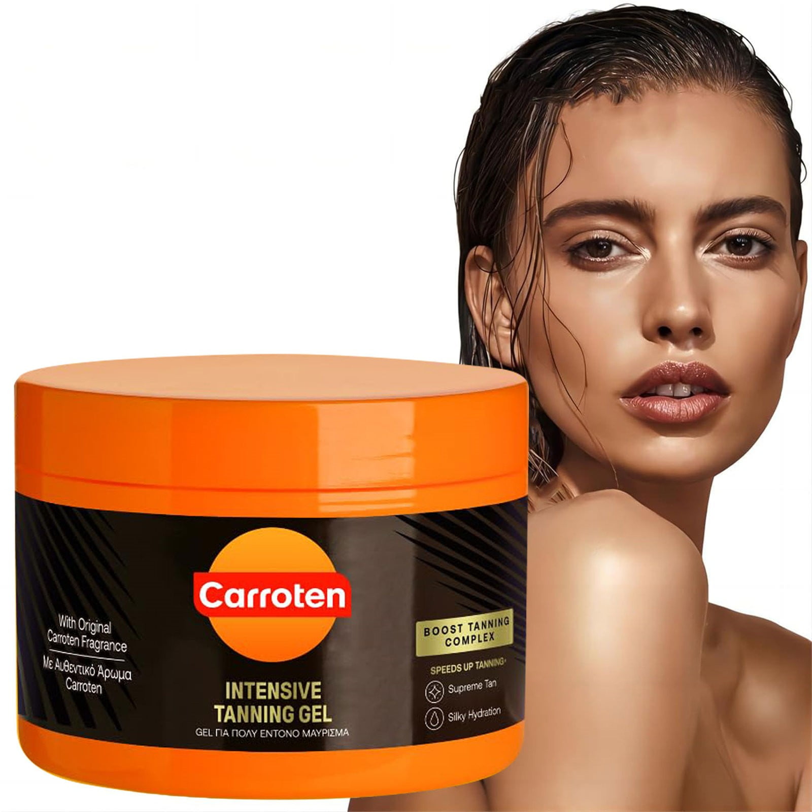 Pack of 3 Carroten Intensive Tanning Gel SPF0 150 ml/5 oz, 2024 Upgrade ...