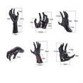 thumbnail image 1 of Pack of 3 Wall Mounted Creepy Hands with Lighted Candles Spooky Halloween Wall Hands Hangers Decor Gothic Hanging Wall Art Included Install Screws for Halloween Home Wall Decor(Style A+B), 1 of 9