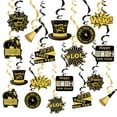 Pack of 30 PreAssembled YPF5 2025 Happy New Year Hanging Swirls