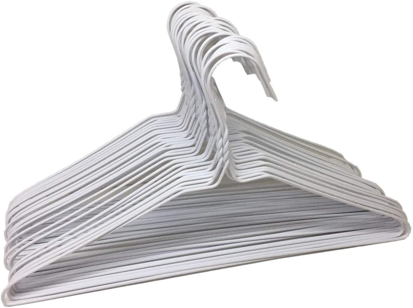Pack of 30 Wire Hangers Steel Metal Drip Dry Coat Clothes Hangers
