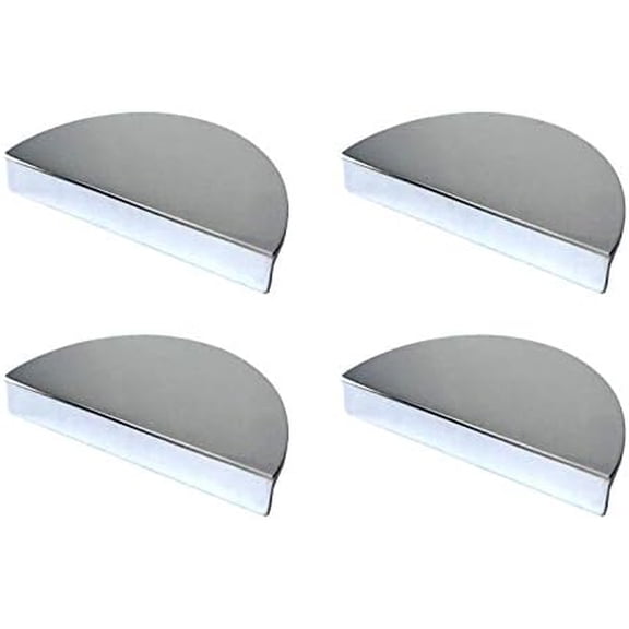 Pack of 4, 2.5" C-C (2-1/2 Inches Centers) Half Moon Drawer Pull Handles Dresser Pulls Cabinet Handle Polished Chrome Mirror Look 2.5" 64 mm Centers$$Tools & Hardware Other