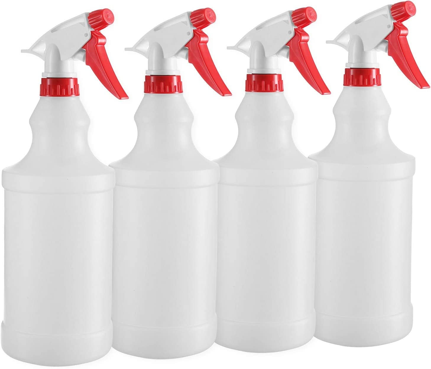 Plastic Spray Bottles with Sprayers - 32 oz Empty Spray Bottles for CL