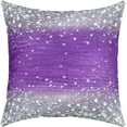 thumbnail image 1 of Pack of 4 Diamond Purple Teal Pink Decor Outdoor Throw Pillow Covers, Soft Glitter Print (No Glitter) Square Cushion Case Set for Sofa Living Room, Pastel Porch Pillows Cases Pillowcases, 16x16 Inches, 1 of 2