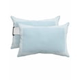thumbnail image 1 of Pack of 4 Outdoor Lumbar Pillow Covers 11x16 Inch, Aqua Geometric Waterproof Throw Pillow Covers Set, White Greek Key Design Abstract Modern Art Decorative Cushion Cases for Patio Porch Car, 1 of 7