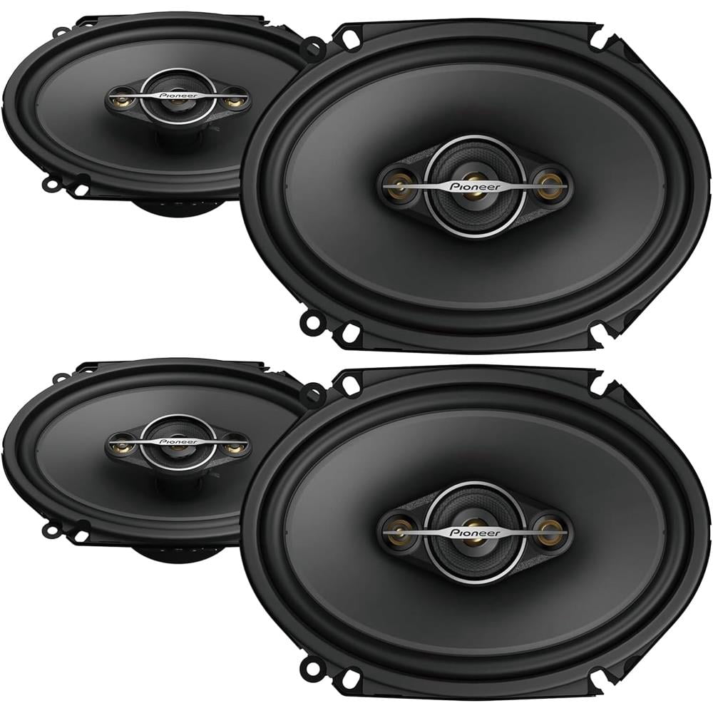 Pack of 4) PIONEER A-Series TS-A6881F, 4-Way Coaxial Car Audio
