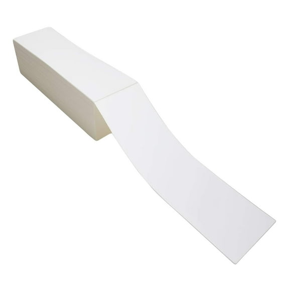 Pack of 4000 Direct Thermal Labels 4 x 6 Very Sticky. Made in The USA. Fanfold Thermal Shipping Labels 4x6. Blank Mailing Labels ompatible with UPS, FedEx, USPS.