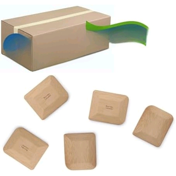 Pack of 5-2.75 Inch Bamboo Pot Scrapers, Biodegradable Eco-friendly Products, Cleans Kitchen Pans, Removes Food Effectively, Compostable$$Home Decor, Kitchen, & Other