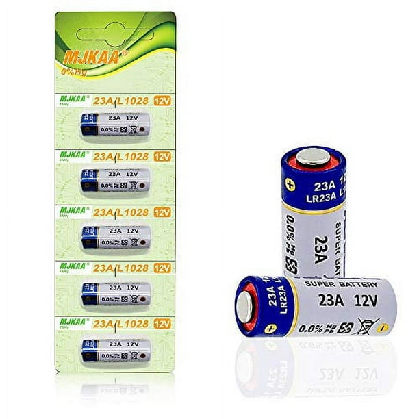 Pack of 5 A23 Battery 12V Alkaline 60 mAh [Ultra Power] 12 Volt for
