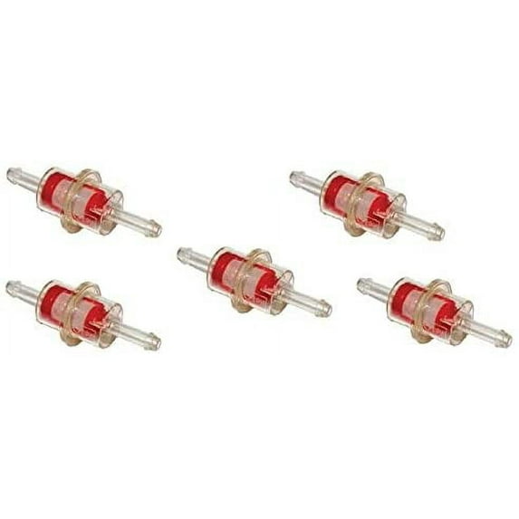 Pack of 5 In Line Fuel Filter For Snow Mobile Dirt Bike ATV UTV Compatible with Walbro 125-512 Arctic Cat 0109-5790 Moto-Ski 414-119-400 Yamaha 65B-24560-00-00