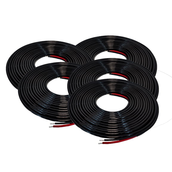 Pack of 5 OZ-USA Automotive Electrical Cable AWG14 30ft 2-Conductor Marine Grade LED Lights Auxiliary Extension Wiring for Trucks Boats RVs Tractors UTVs