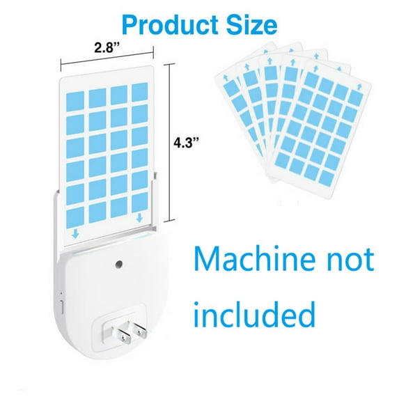Pack Of 5, Sticky Replacement Stickers For Led Flying Insect Trap, Non Toxic Insect Catcher Refill Sticker For Indoor Home Living Room Bedroom Kitchen For Family And S