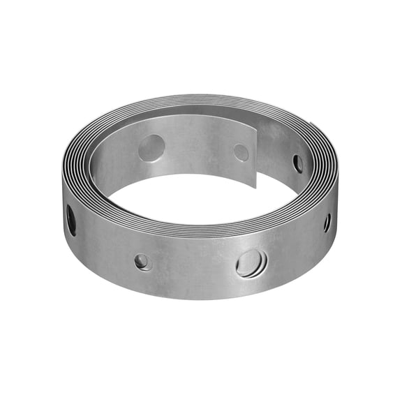 Jones Stephens H20001 3/4 X 10 Galvanized 20 Gauge Perf Hgr Iron - Galvanized