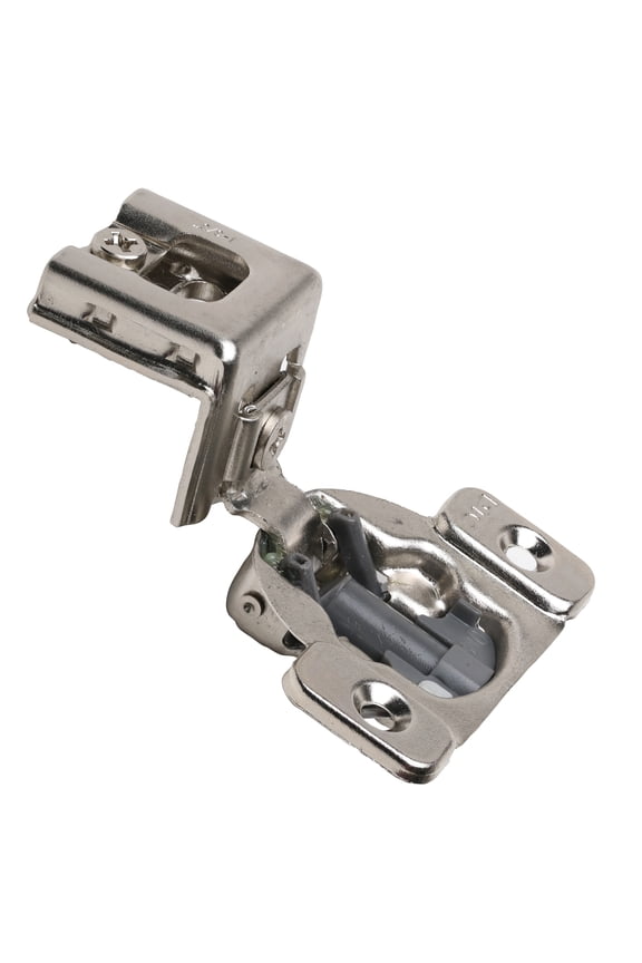 Pack of 50 DTC Pivot Pro 105-Degree Opening Angle 1-3/8" (35mm) Overlay Screw-On 2-Cam, 6 Way Adjustable, Soft-Close Face Frame Cabinet Hinges, Nickel Plated