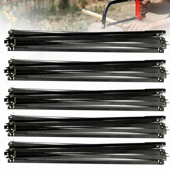 Pack of 50 Scroll Saw Blades with Pin, Scroll Saw Blades 10/15/18/21/24, 127 mm Scroll Saw Blades with Spiral Teeth