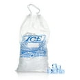 thumbnail image 1 of Pack of 500 Printed Metallocene Ice Bags 10 lb, 12 x 19. Polyethylene Bags with Drawstring Closure 12x19. Thickness 1.35 Mil Thick. Ideal for Industrial, Food Service, Health Applications, 1 of 7