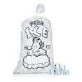 thumbnail image 1 of Pack of 500 Wicket Ice Bags 14.25 x 28 + 4. Polar Bear Printed Icebags 20 lbs with Plastic Wickets. Thickness 2 mil. BPA Free Food Grade Safe Ice Bags., 1 of 6