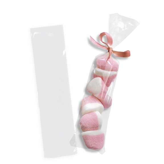 Clear Low Density Flat Poly Bags, 1.5 Mil Open Ended, 5000 Count, 2 x 8 in