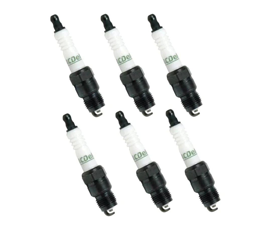 Pack of 6 ACDelco GM Spark Plug OEM Replacement For Chevrolet GMC Cadillac Ford Buick Chevy 4.3 4.6 3.9 4.2 3.8 2.4 5.7 5.0 3.0 2.5 3.5 7.4 3.4 4.0 2.3 4.9 3.3 4.5 4.1 L4 V6 V8 1984-2008