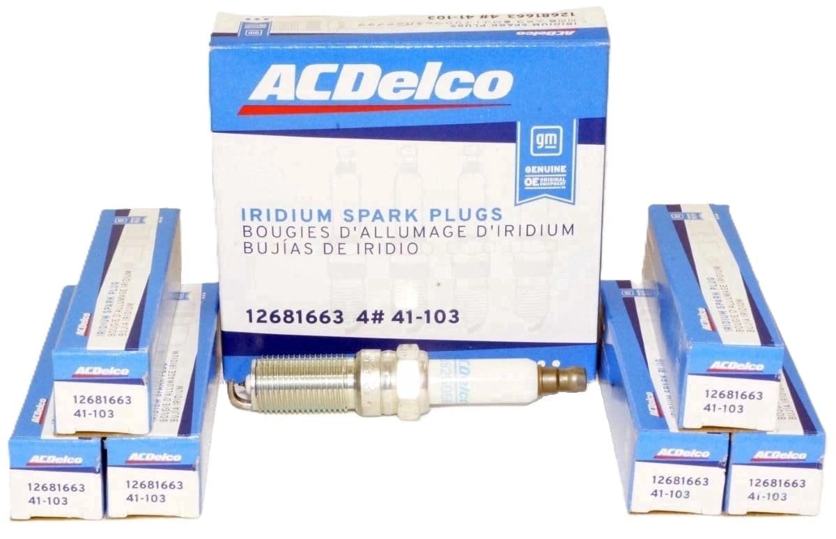 Pack of 6 ACDelco Iridium Spark Plug OEM Replacement For Chevrolet Chevy Pontiac Saturn GMC Saab Isuzu Buick Oldsmobile Malibu Envoy EXT XL XUV 3.5 3.6 3.9 4.2 V6 L6 02 03 04 05 06 07 08 09 10 11 12
