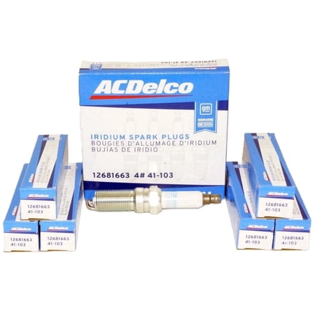 Pack of 6 ACDelco Iridium Spark Plug OEM Replacement For Chevrolet Chevy Pontiac Saturn GMC Saab Isuzu Buick Oldsmobile Malibu Envoy EXT XL XUV 3.5 3.6 3.9 4.2 V6 L6 02 03 04 05 06 07 08 09 10 11 12