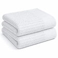 thumbnail image 1 of Pack of 6 AmeriClassic 100% Cotton Thermal Blanket, White, 66x90 Inch – Soft, Breathable Open-Cell Weave, All-Season Twin Bed Blanket for Home, Hotel & Healthcare Use, 1 of 7