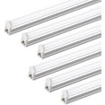 thumbnail image 1 of (Pack of 6) Barrina LED T5 Integrated Single Fixture, 4FT, 2200lm, 6500K (Super Bright White), 20W, Utility Shop Light, Ceiling and Under Cabinet Light, Corded electric with built-in ON/OFF switch, 1 of 7