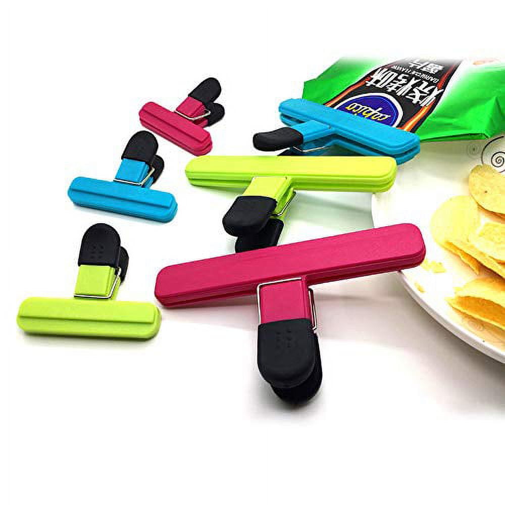 Pack Of 6 Chip Bag Clips, Clips Bag Sealing Clips, Assorted Sizes