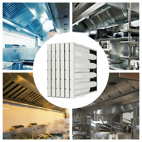 19.5"x24.5" Hood Grease Commercial Exhaust Filter Baffle Kitchen Stainless Steel