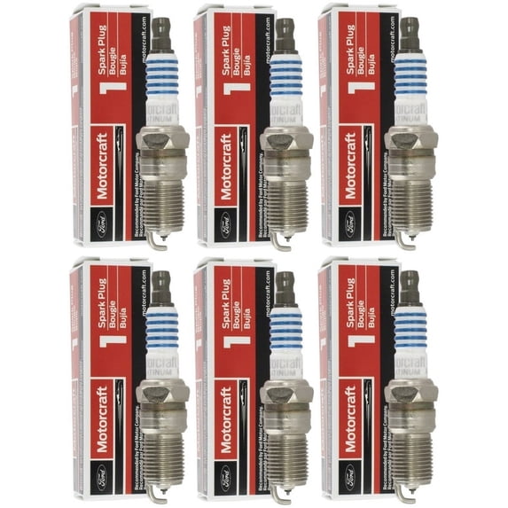 Pack of 6 Motorcraft Platinum Spark Plug Replacement For Chevrolet Chevy GMC Cadillac Ford Mercury Buick 4.3 4.6 3.9 4.2 3.8 2.4 5.7 5.0 3.0 2.5 3.5 7.4 4.0 2.3 4.9 2.9 3.3 4.5 4.1 2.8 2.0 L4 V6 V8