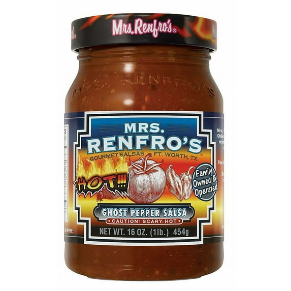 (Pack 6)Mrs. Renfro's Ghost Pepper Salsa - Pepper, 16 oz.
