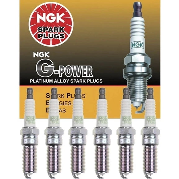 Pack of 6 NGK G-Power Platinum Spark Plug Replacement For Pontiac Suzuki Saturn Saab GMC Chevrolet Chevy Cadillac Buick 2.8 3.0 3.2 3.6 V6 07 08 09 10 11 12 13 14 15 16 17 18 19 20 21 22 23 24