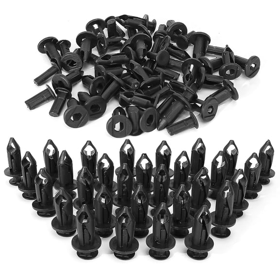 Pack 60 PCS 7661855 Plastic Rivets Push Pins 8mm Body Fender Clips Retainer Fastener Parts Replace for Polaris ATVs Rangers RZR Suzuki Kawasaki Sportsman Honda CanAm Outlander