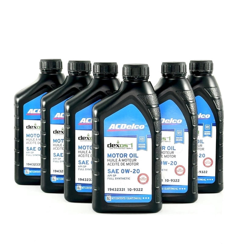 ACDelco 0W-20 Synthetic Oil in Synthetic Oil - Walmart.com