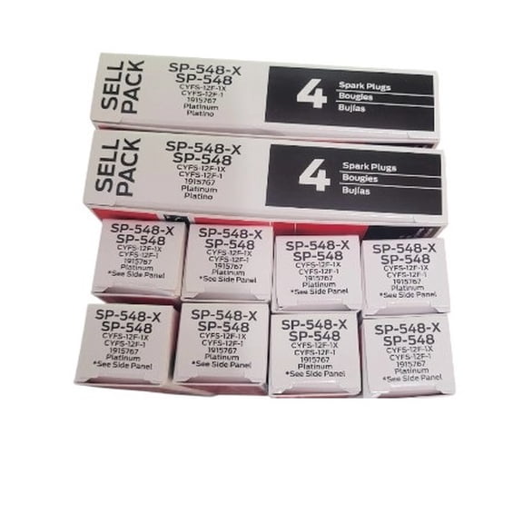 Pack of 8 Motorcraft Platinum Spark Plug Replacement For Ford Cadillac Chevrolet Chevy GMC Mustang F-150 F150 ATS Colorado Impala Malibu Canyon 5.0 5.2 2.5 V8 L4 11 12 13 14 15 16 17 18 19 SP548X