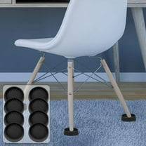 Pack Of 8 Non Skid Furniture Caster Cups Furniture Floor Protectors,2x2 Inch Black Round Rubber Caster Cups With Anti-sliding Floor Grip,fit To Bed,couch,chair,sofa,recliner,desk,table