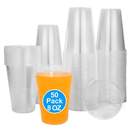 Pack 8 - Ounce Disposable Plastic Cups, Thicker and More Durable, for Multi - use, Offering Good Value and Convenient Lifestyle