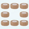 thumbnail image 1 of Pack 8 Pack 1" x 5 yds Self-Adhesive Bandage Pack Breathable Adhesive Bandage Wrap Rolls Sports Elastic Self-Adhesive Wrap Tapes (Beige), 1 of 5