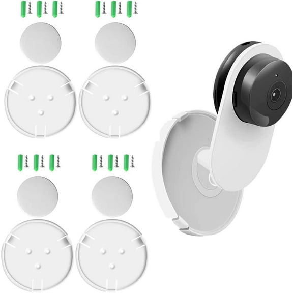 ( Pack of 8 ) Wall Mount Compatible with Yi Home Camera Customized Stand Bracket for YI 1080p/720p Home Camera Designed for USA ( NOT Included Camera)
