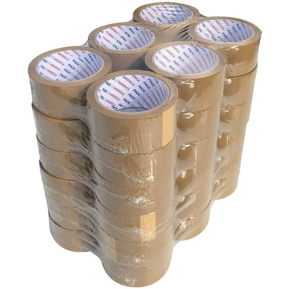 Pack of America Packing Tape, 36 Rolls 55 Yards 1.88" Width (2 Mils), Ultra Strong Refill for Packaging Shipping Mailing, Industrial Heavy Duty Moving Supplies, Storage Carton Box Sealing Tape, Clear