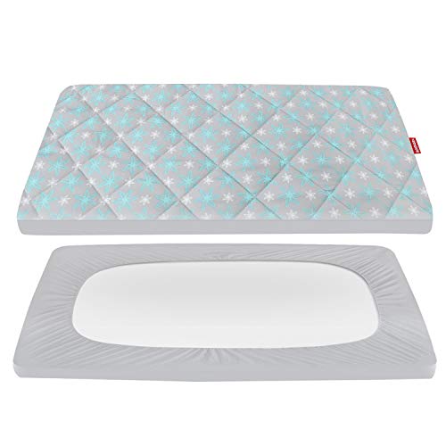 Pack And Play Sheet Quilted, Breathable Thick Play Yard Playpen Sheets
