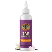 Pack Approved Cat & Dog Ear Cleaning Solution - Helps Remove Wax, Debris, and Dirt - Non-Stinging, Non-Burning Daily Use Formula - Cat & Dog Ear Wash for Itchy Ears - Sweet Pea & Vanilla Scent 8oz